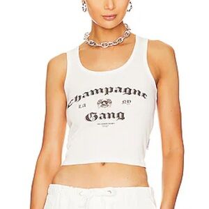 The Laundry Room Champagne Gang Rib Tank